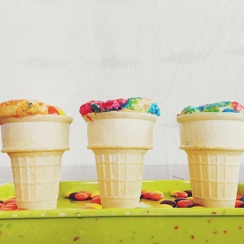 Funfetti Cupcake Cones Recipe