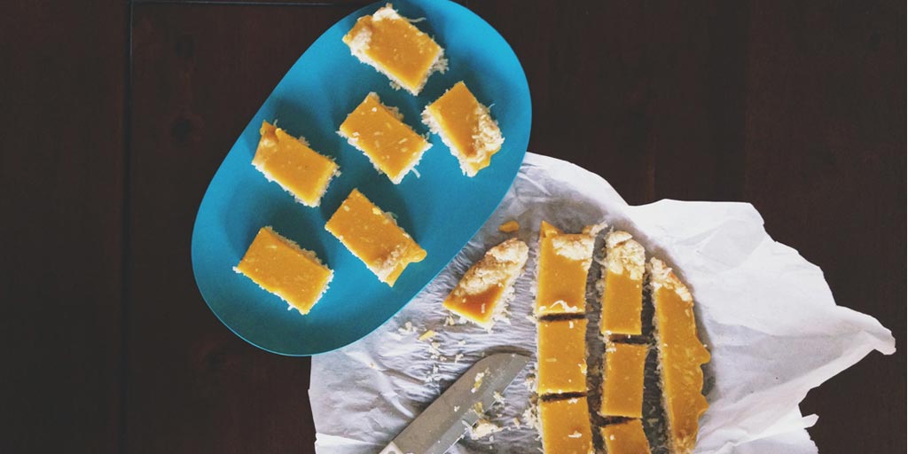 Gluten Free Lemon & Coconut Bars Recipe