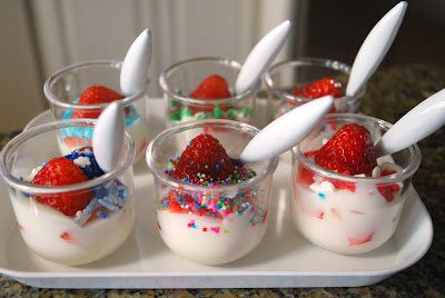 fruit and yogurt cups