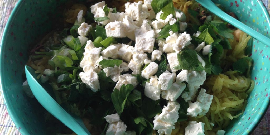 Spaghetti Squash Tossed Salad Recipe