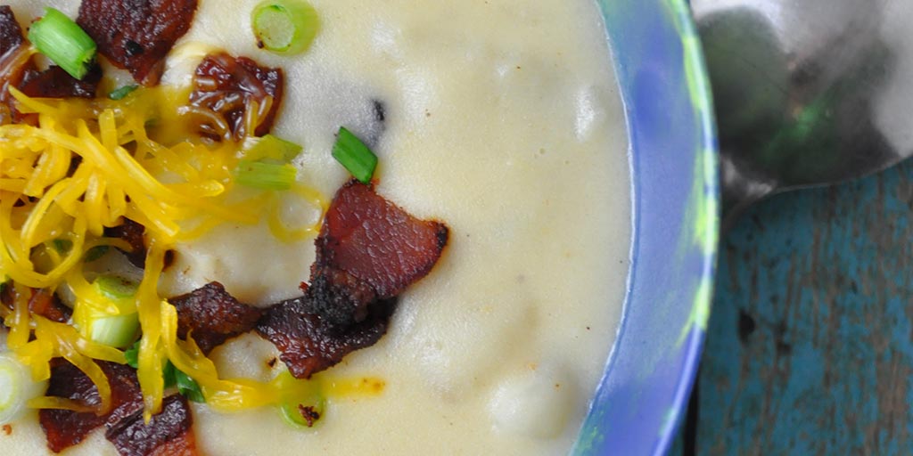 Slow Cooker Creamy Loaded Potato Soup Recipe