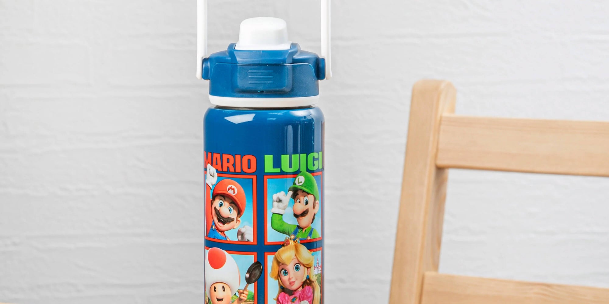 2-Pack Super Mario & Luigi Lunchbox And Pop-up Water Bottle