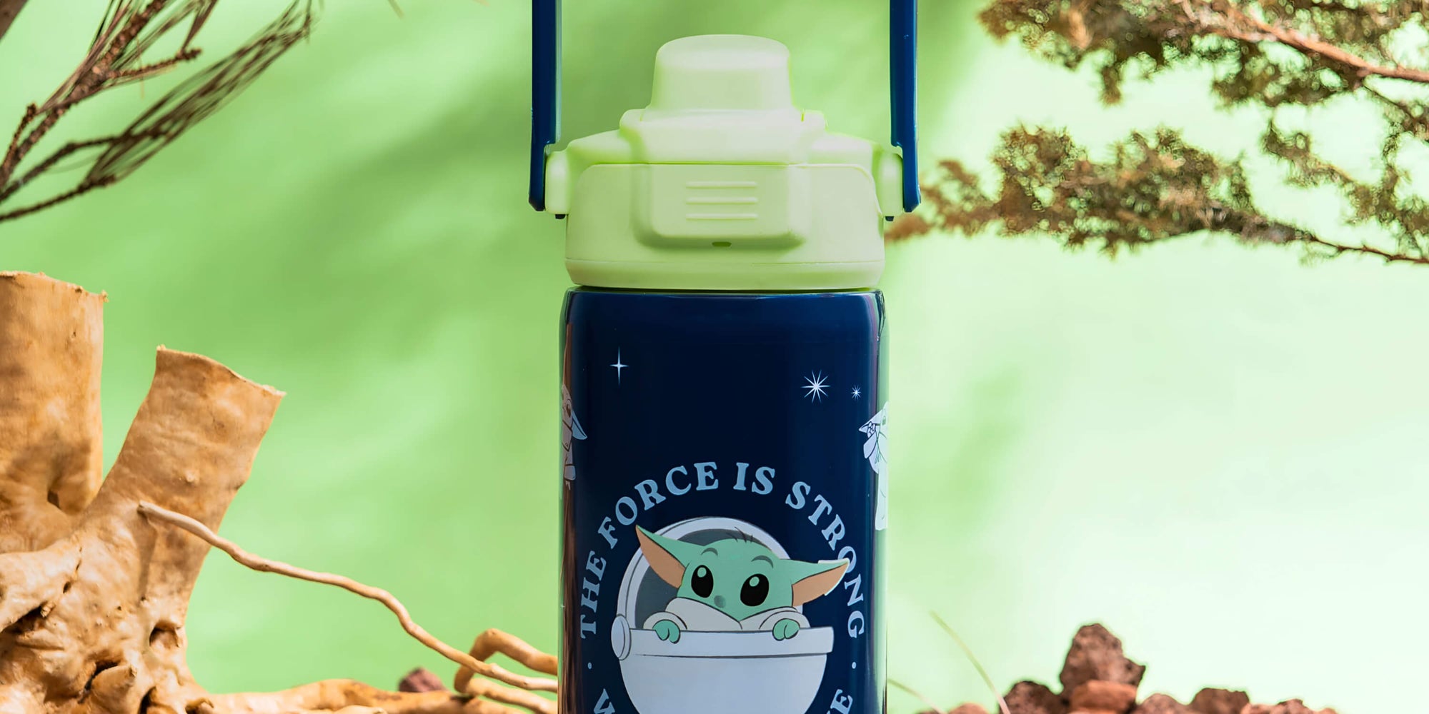 Zak Designs Kids Star Wars Baby Yoda Water Bottles