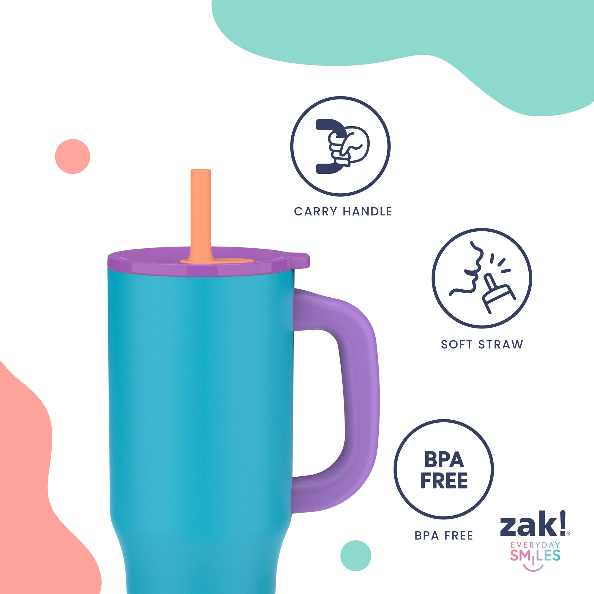 Sutton Insulated Straw Tumbler Shine Bright - Sunflower, 40 ounces
