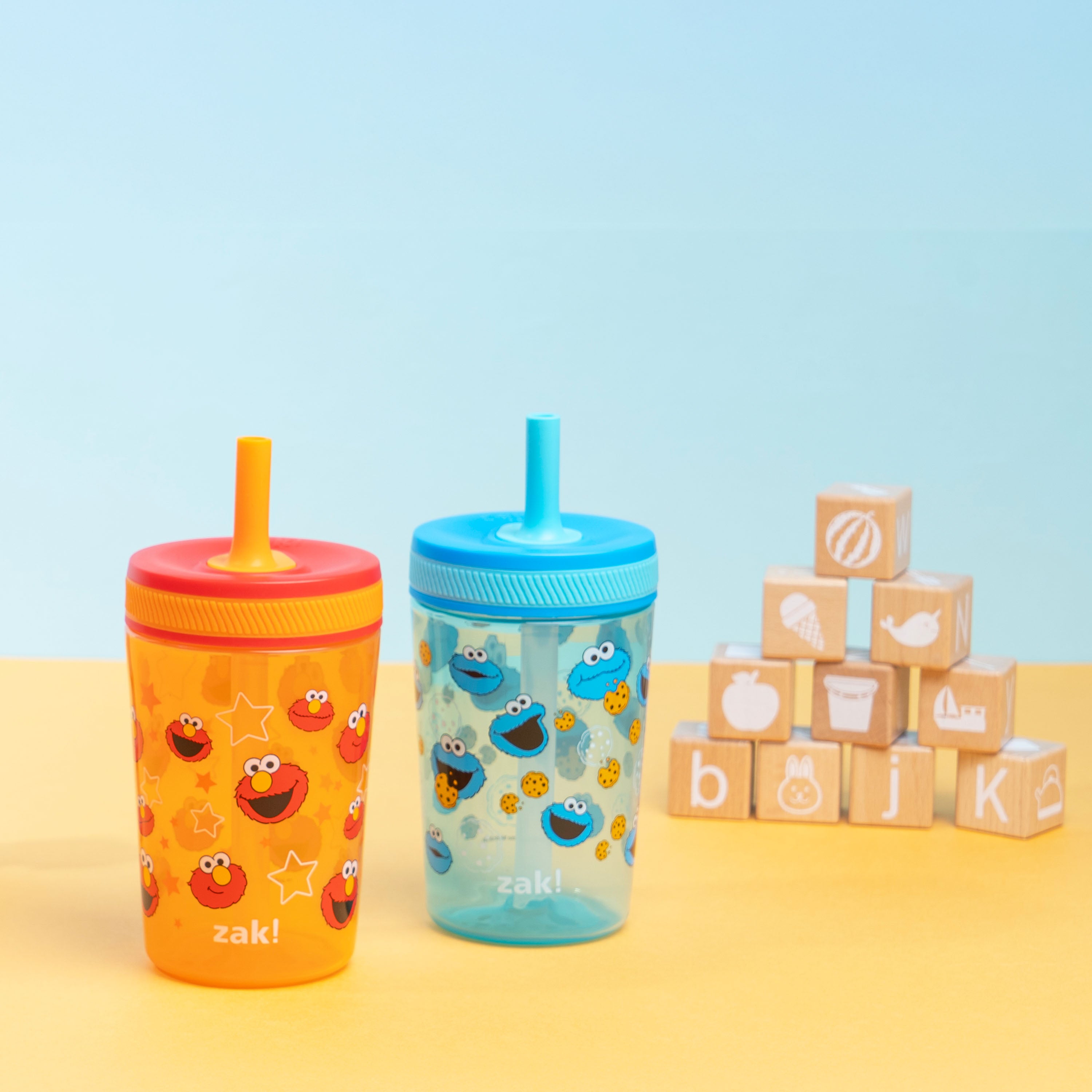 Leakproof Kids Tumblers - Elmo and Cookie Monster, 15 oz. – zak.com