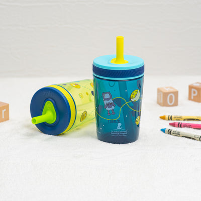 Space Smiles Kelso Kids Leak Proof Tumbler with Lid and Straw - 15 Ounces