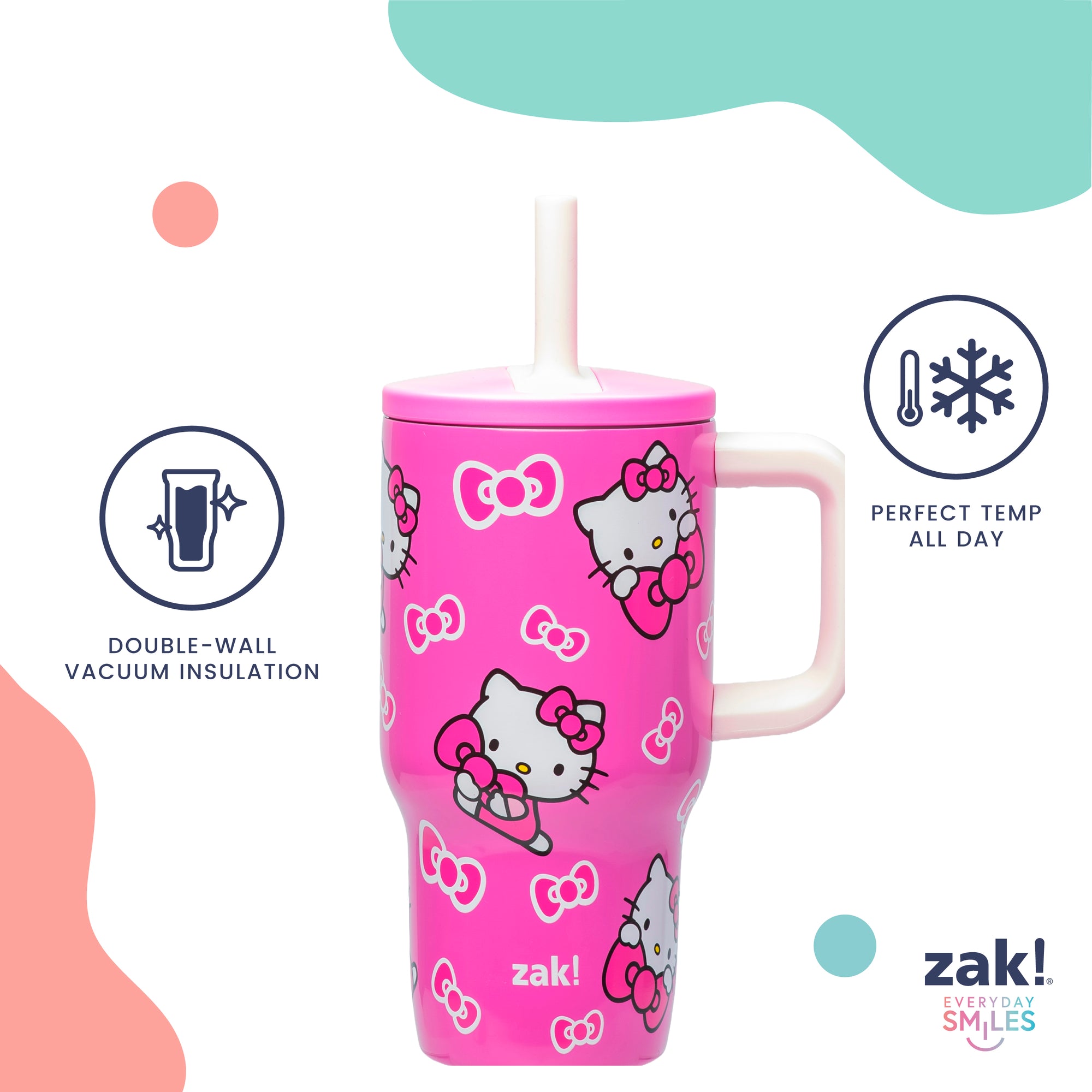 Fairway Kids Insulated Straw Tumbler - Hello Kitty, 16 ounces