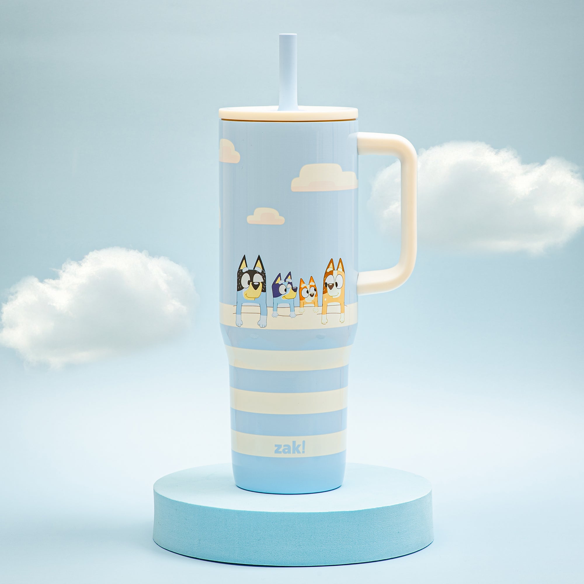 Sutton Insulated Straw Tumbler with Splash-Proof Lid - Bluey, 30 ounces