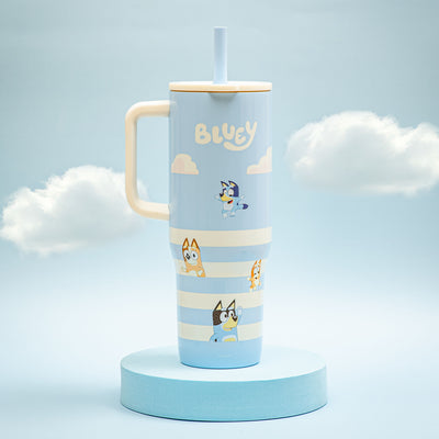 Sutton Insulated Straw Tumbler with Splash-Proof Lid - Bluey, 30 ounces