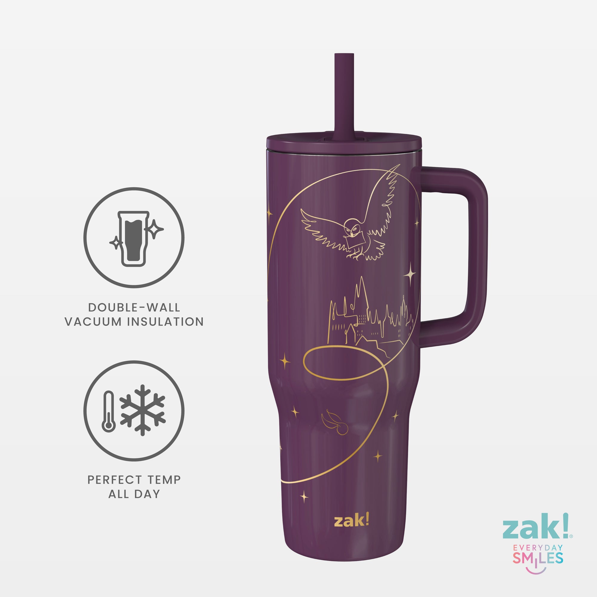 Sutton Insulated Straw Tumbler with Splash-Proof Lid - Wicked, 30 ounces