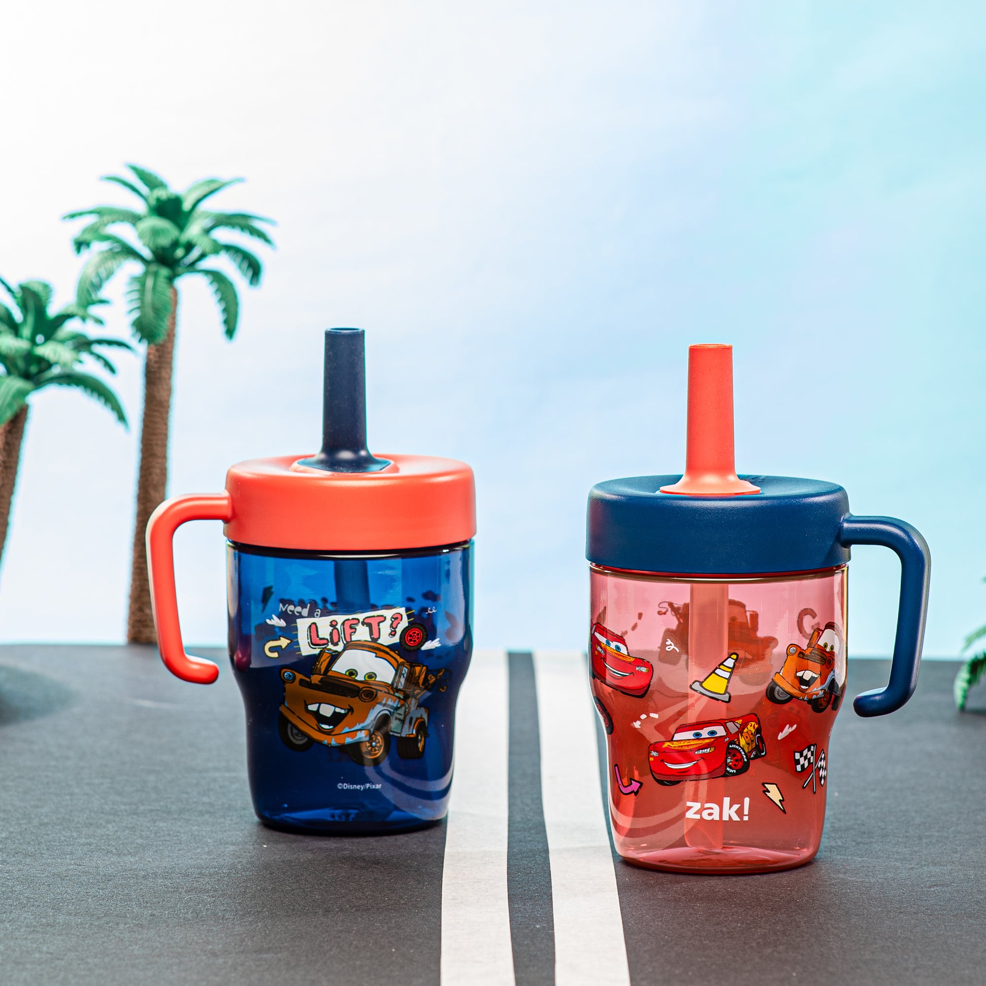 Disney Cars Capri Toddler Leak Proof Tumbler Set with Handle