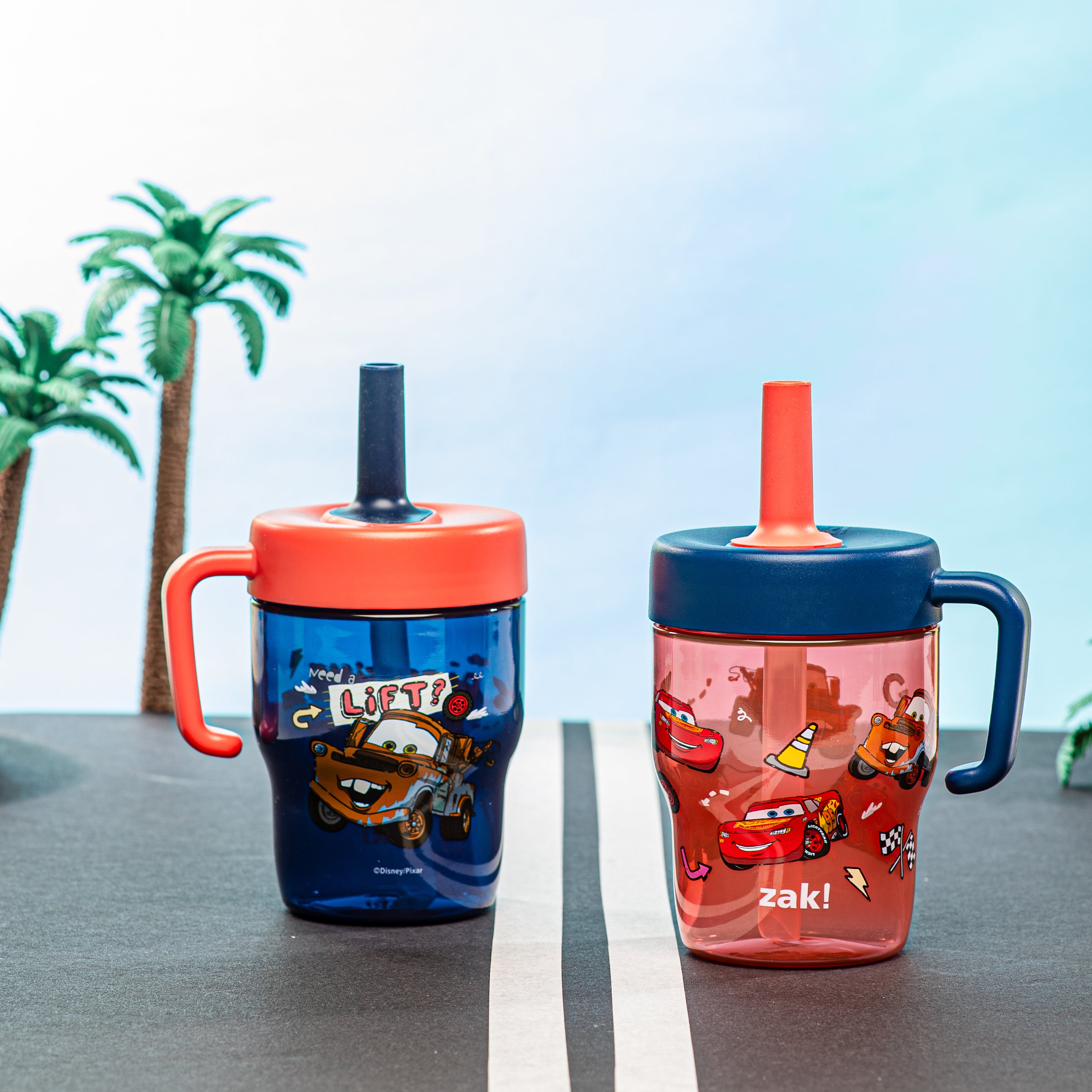 Disney Cars Capri Toddler Leak Proof Tumbler Set with Handle