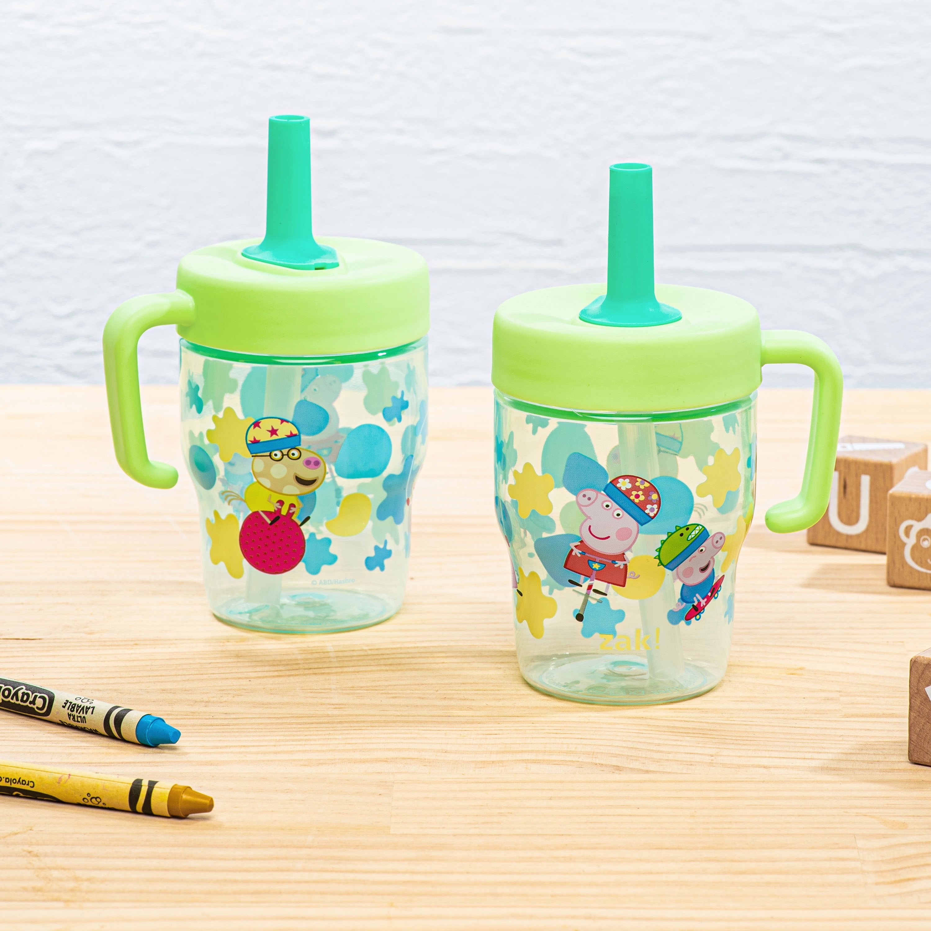 Leakproof Toddler Tumbler Set - Peppa Pig, 10 oz. – zak.com