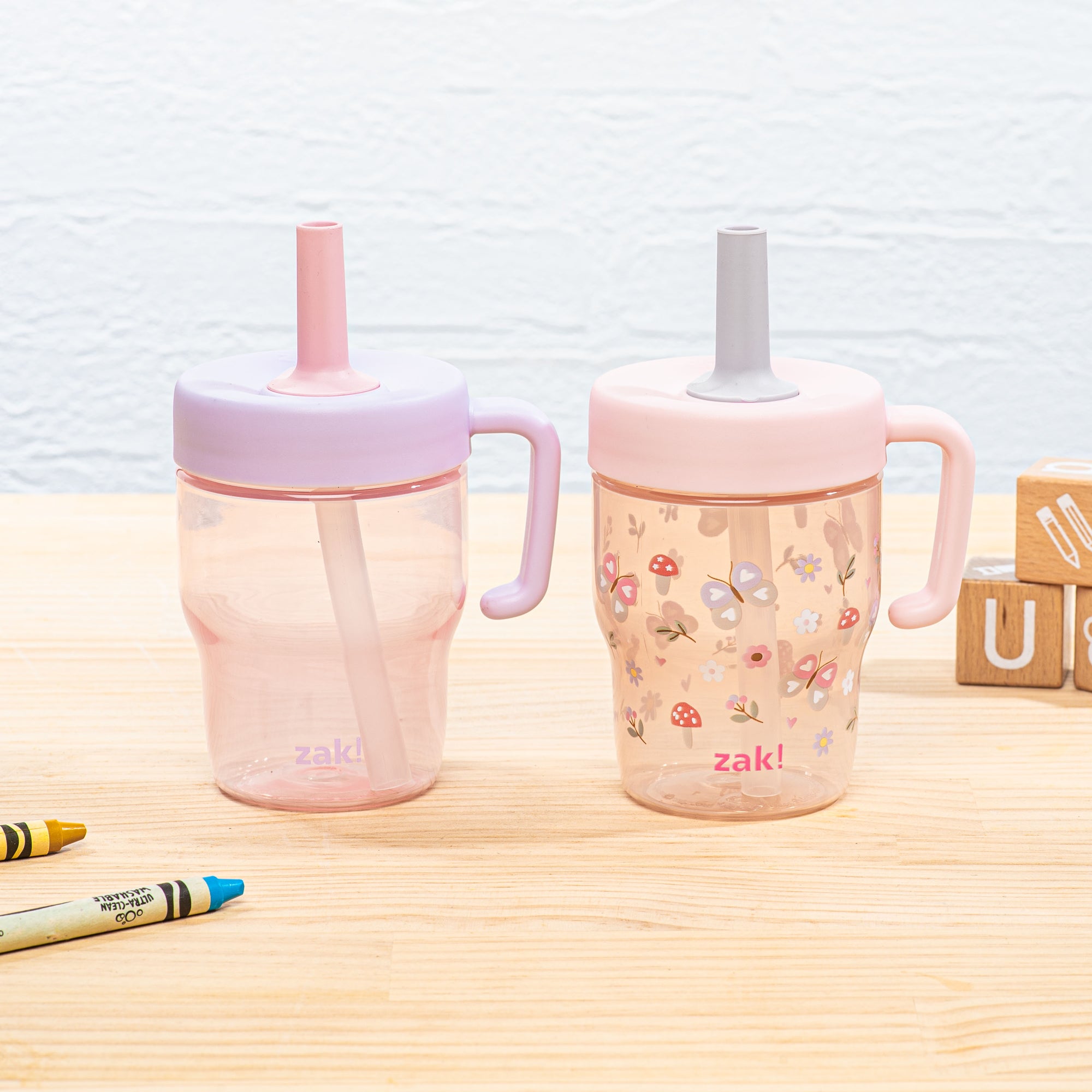 Springtime Capri Toddler Leak Proof Tumbler Set with Handle