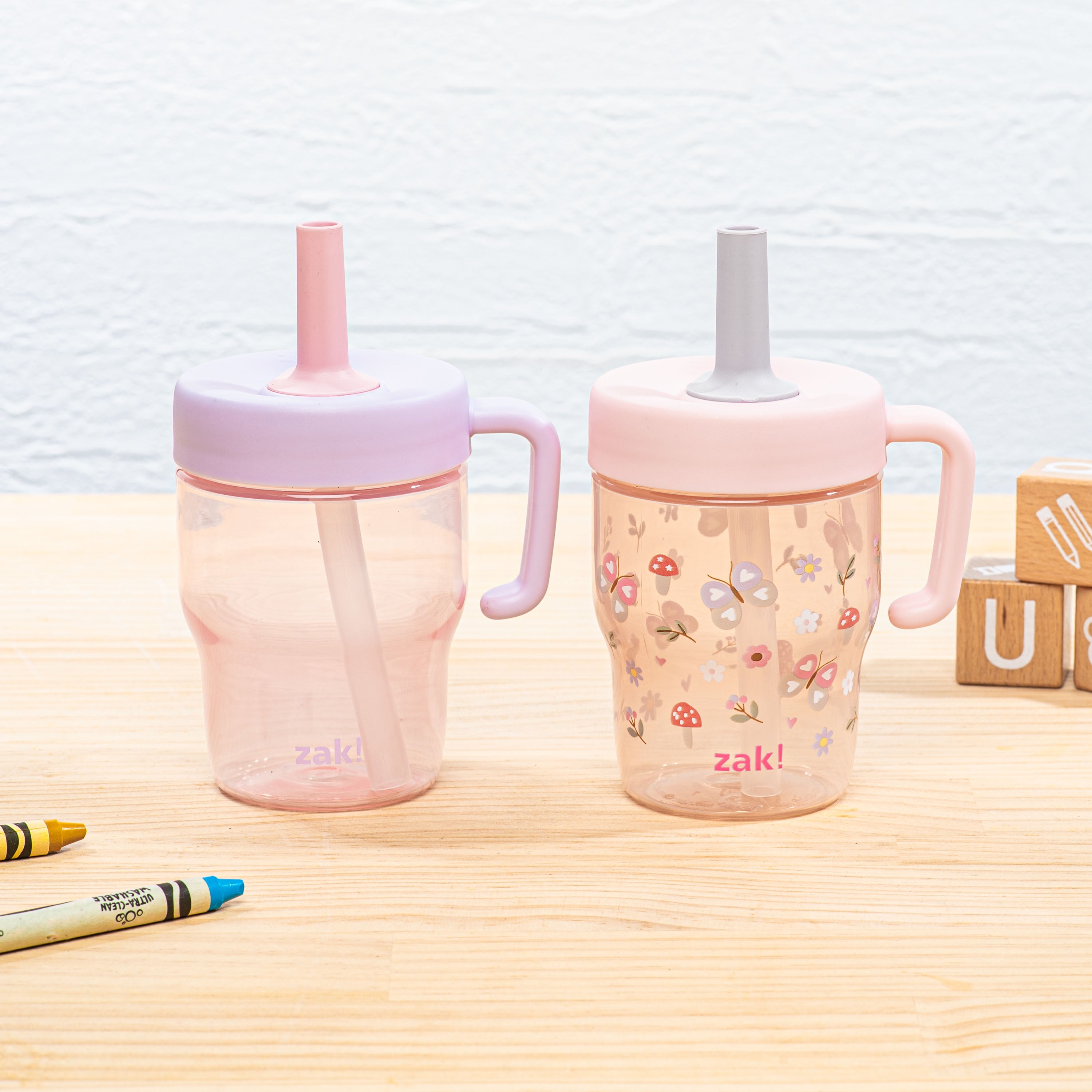 Springtime Capri Toddler Leak Proof Tumbler Set with Handle