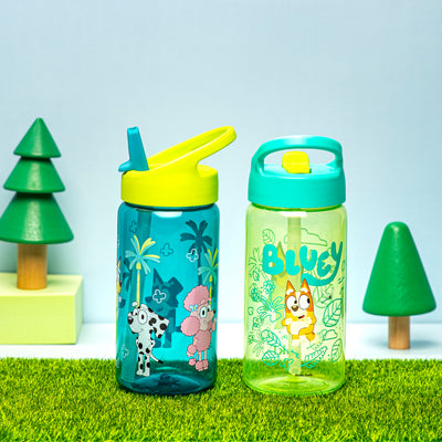 Kids Bluey Siply Water Bottles with Leak-Proof Flip-Up Spout