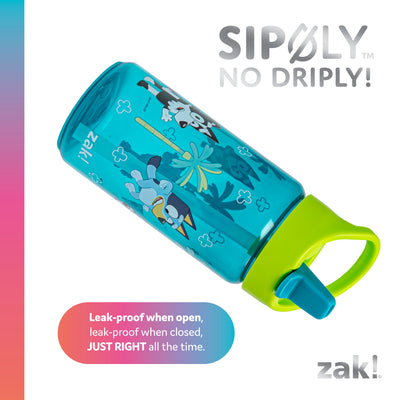 Kids Bluey Siply Water Bottles with Leak-Proof Flip-Up Spout