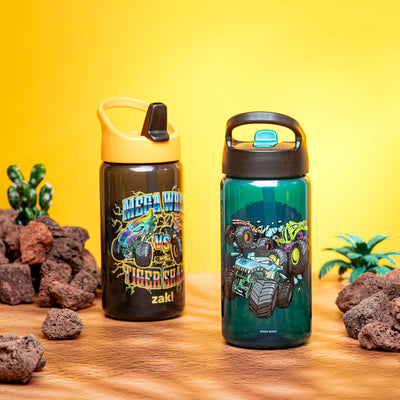 Kids Hot Wheels Siply Water Bottles with Leak-Proof Flip-Up Spout