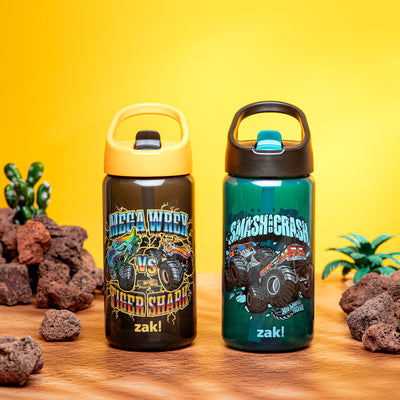 Kids Hot Wheels Siply Water Bottles with Leak-Proof Flip-Up Spout