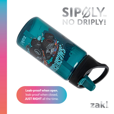 Kids Hot Wheels Siply Water Bottles with Leak-Proof Flip-Up Spout