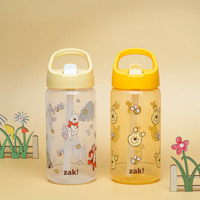Kids Winnie the Pooh Siply Water Bottles with Leak-Proof Flip-Up Spout