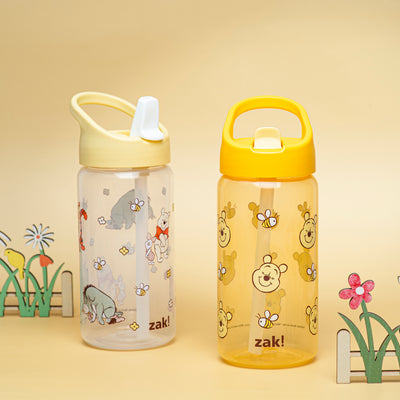 Kids Winnie the Pooh Siply Water Bottles with Leak-Proof Flip-Up Spout