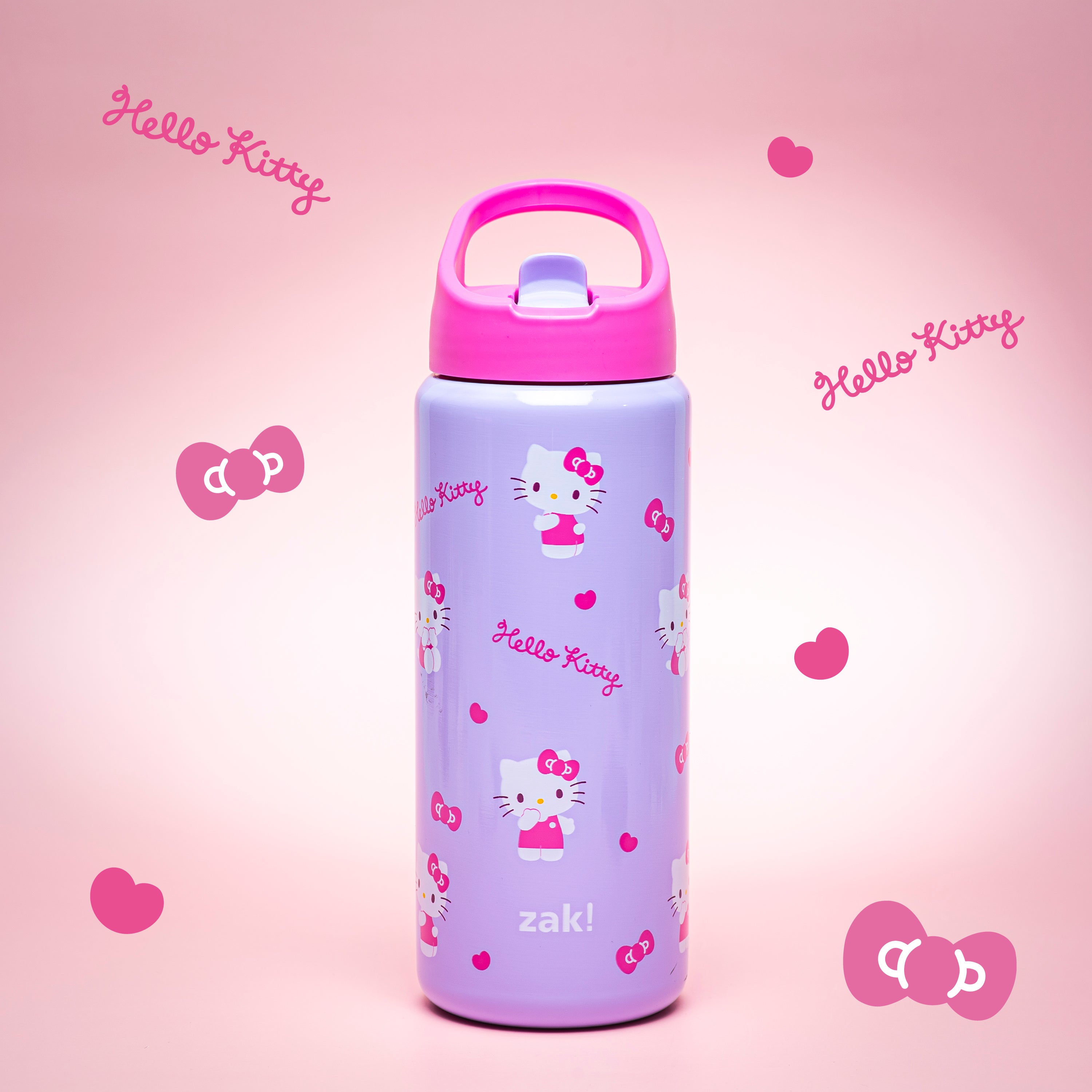 Kids Stainless Steel Hello Kitty Bottle with Leak-Proof Spout