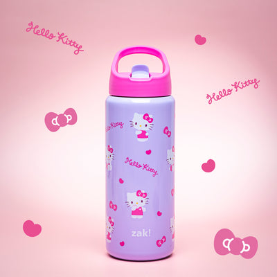 Kids Stainless Steel Hello Kitty Bottle with Leak-Proof Spout