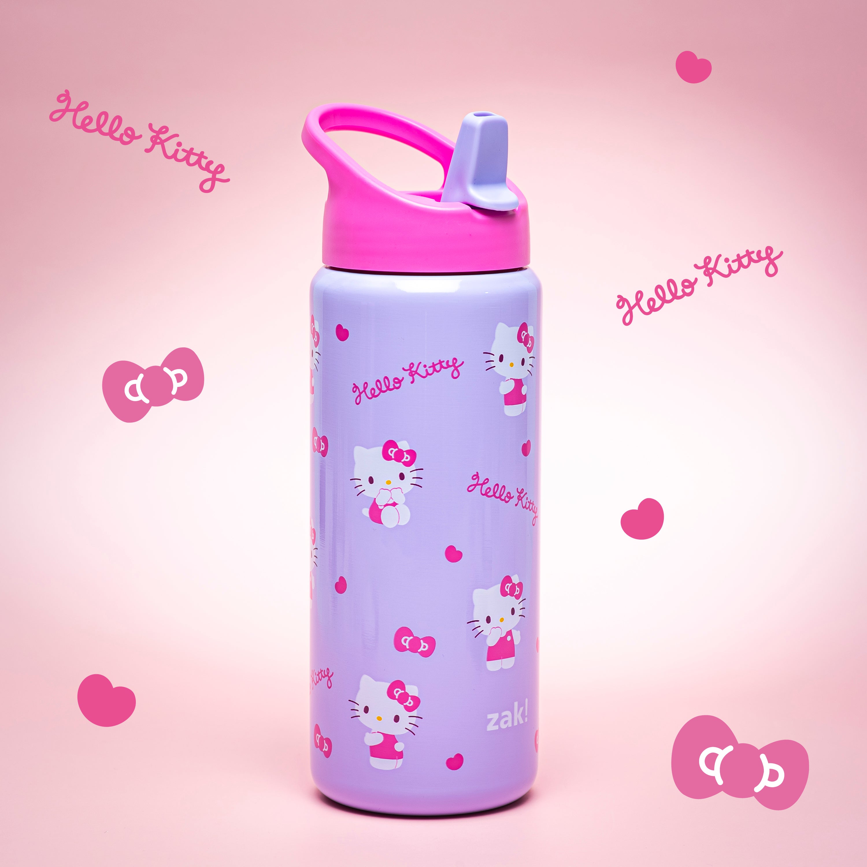 Kids Stainless Steel Hello Kitty Bottle with Leak-Proof Spout
