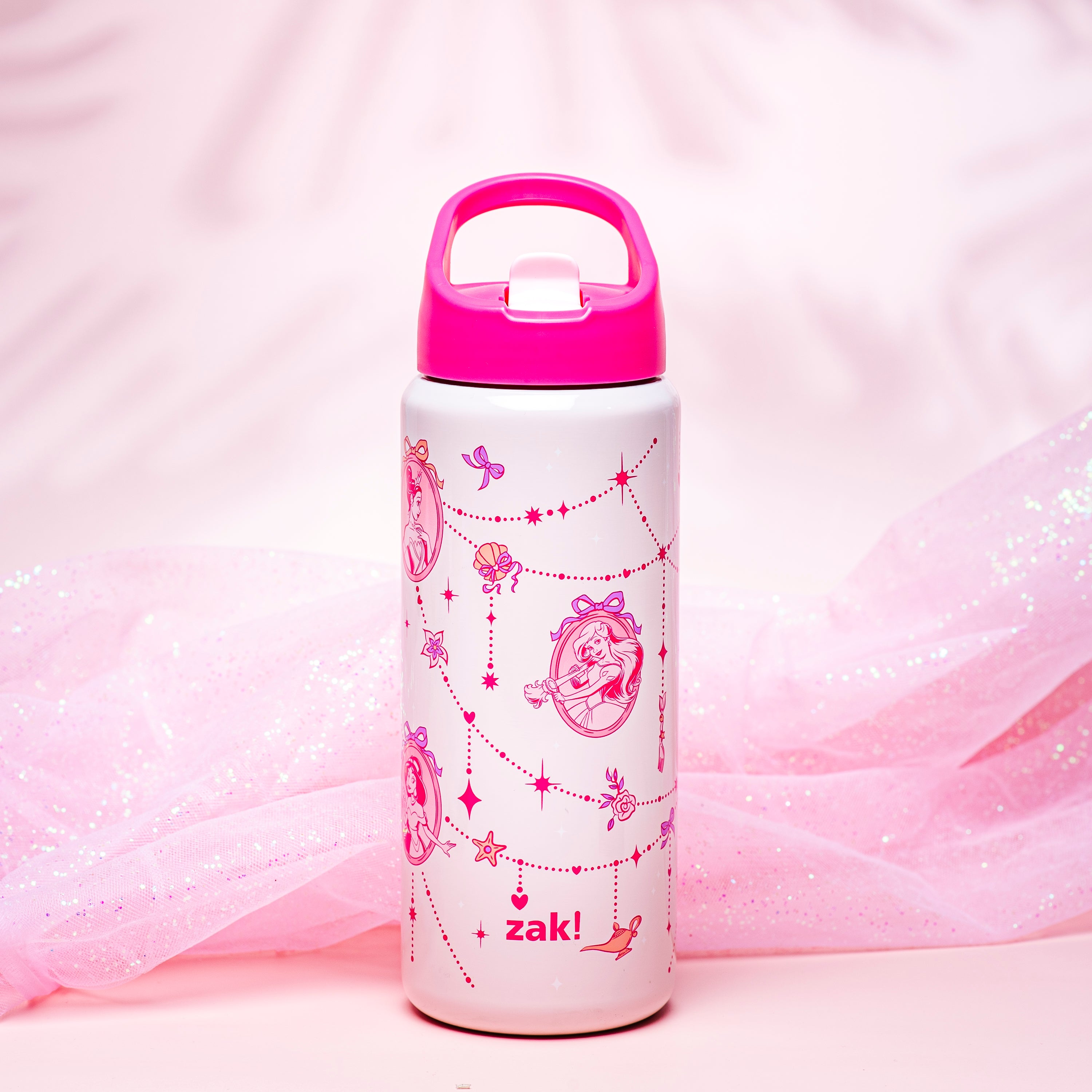 Kids Stainless Steel Disney Princess Bottle with Leak-Proof Spout