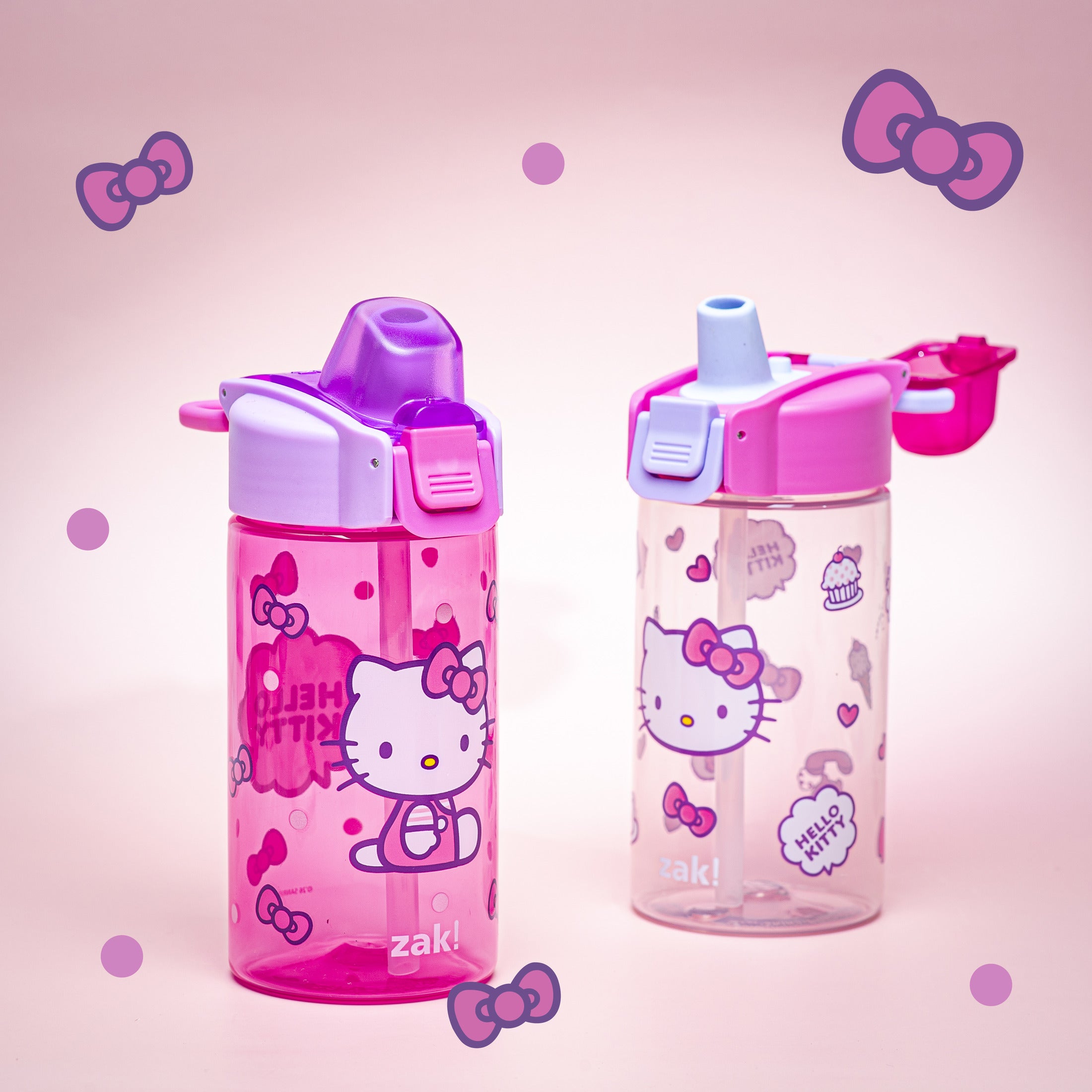 Hello Kitty Jubilation Leak Proof Kids Water Bottle Set - 16 ounces