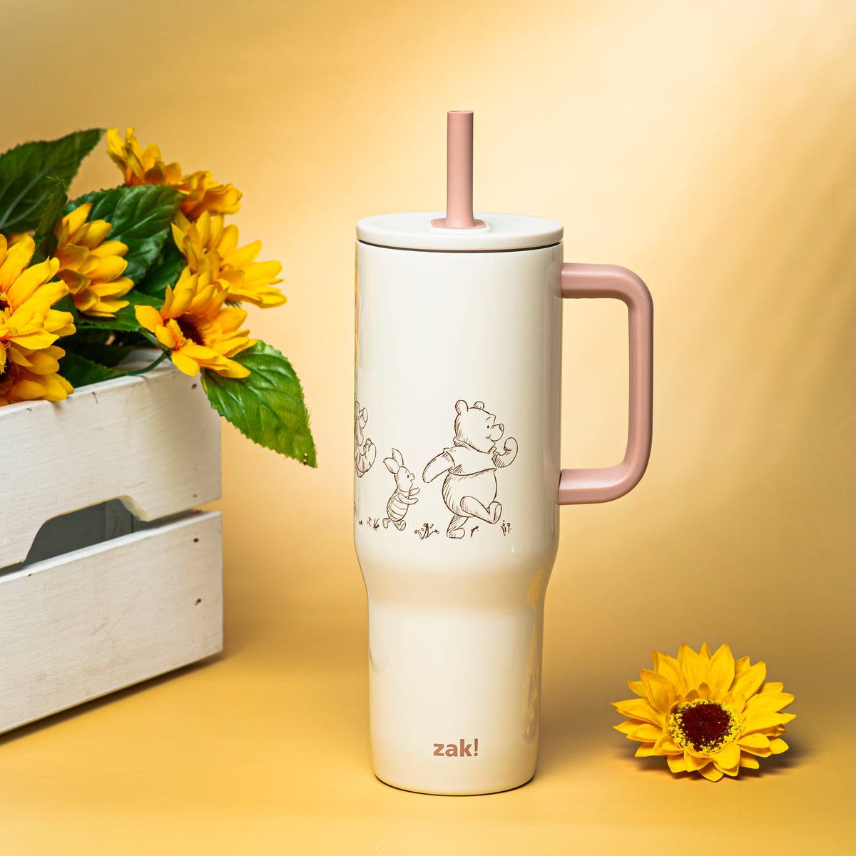 Sutton Insulated Straw Tumbler with Splash-Proof Lid - Winnie the Pooh, 30 ounces