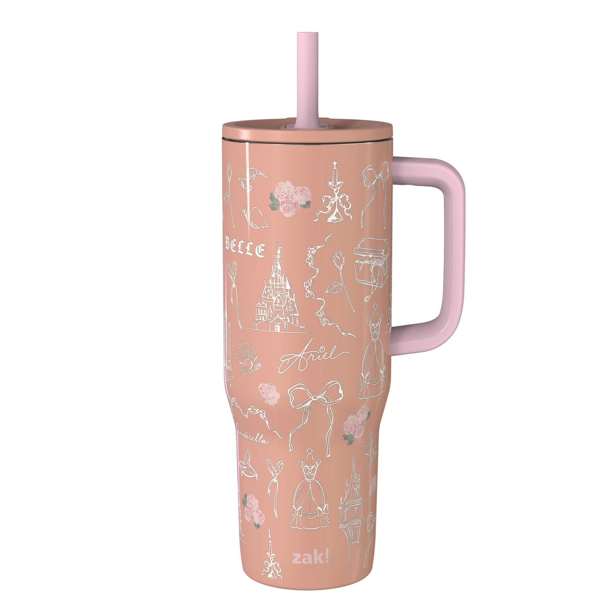 Sutton Insulated Straw Tumbler with Splash-Proof Lid - Disney Princess, 30 ounces