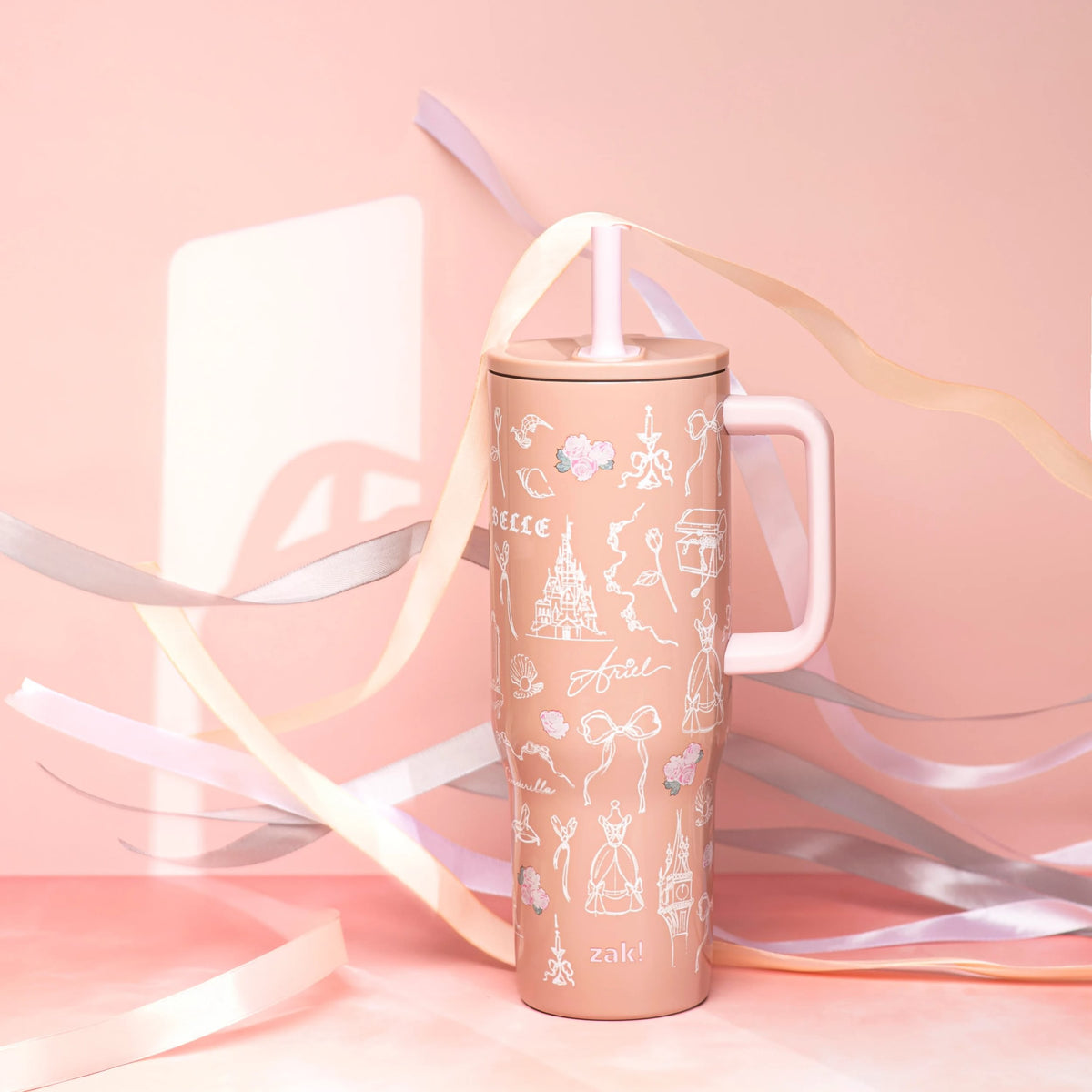 Sutton Insulated Straw Tumbler with Splash-Proof Lid - Disney Princess, 30 ounces