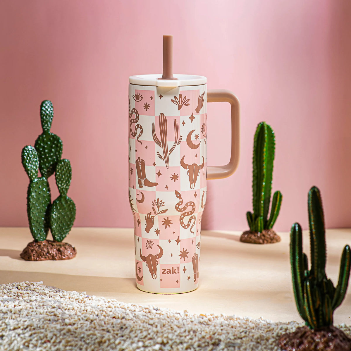 Sutton Insulated Straw Tumbler with Splash-Proof Lid - Desert Dreams, 30 ounces