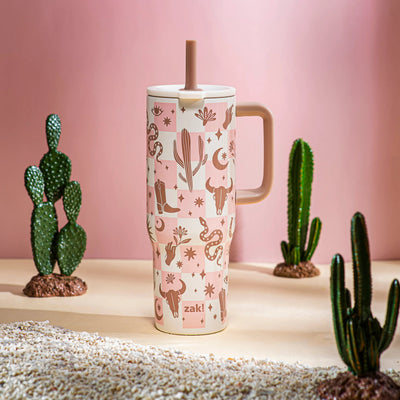 Sutton Insulated Straw Tumbler with Splash-Proof Lid - Desert Dreams, 30 ounces