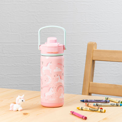 Beacon Stainless Steel Insulated Kids Water Bottle with Covered Spout - Unicorn, 14 Ounces