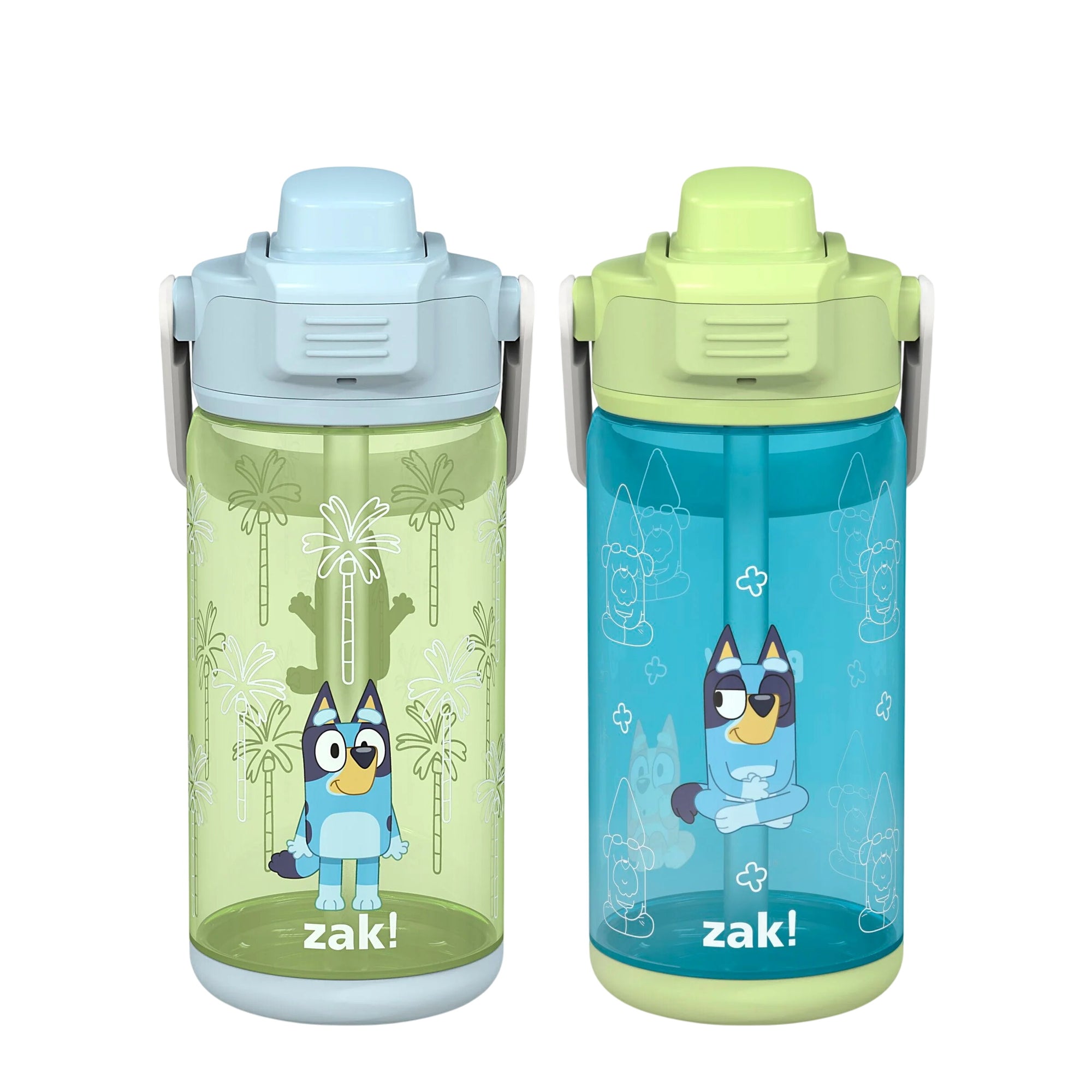 Bluey Beacon 2-Piece Kids Water Bottle Set with Covered Spout, 16 Ounces