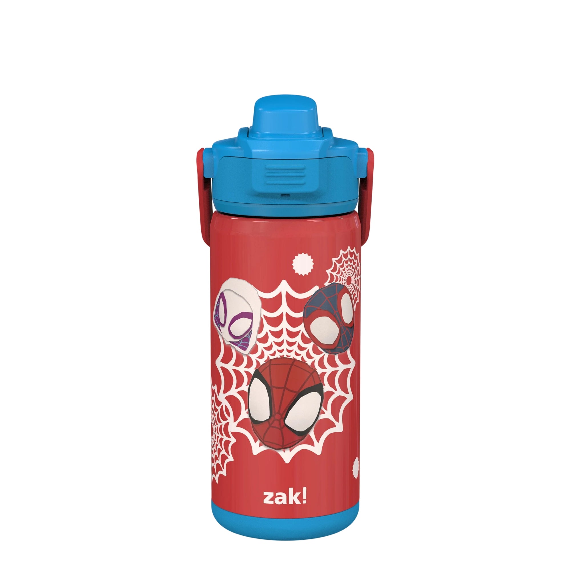 Marvel Spider-Man Spidey Beacon Stainless Steel Insulated Kids Water Bottle with Covered Spout, 14 Ounces