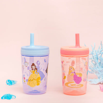 Disney Princess Kelso Kids Leak Proof Tumbler with Lid and Straw - 15 Ounces