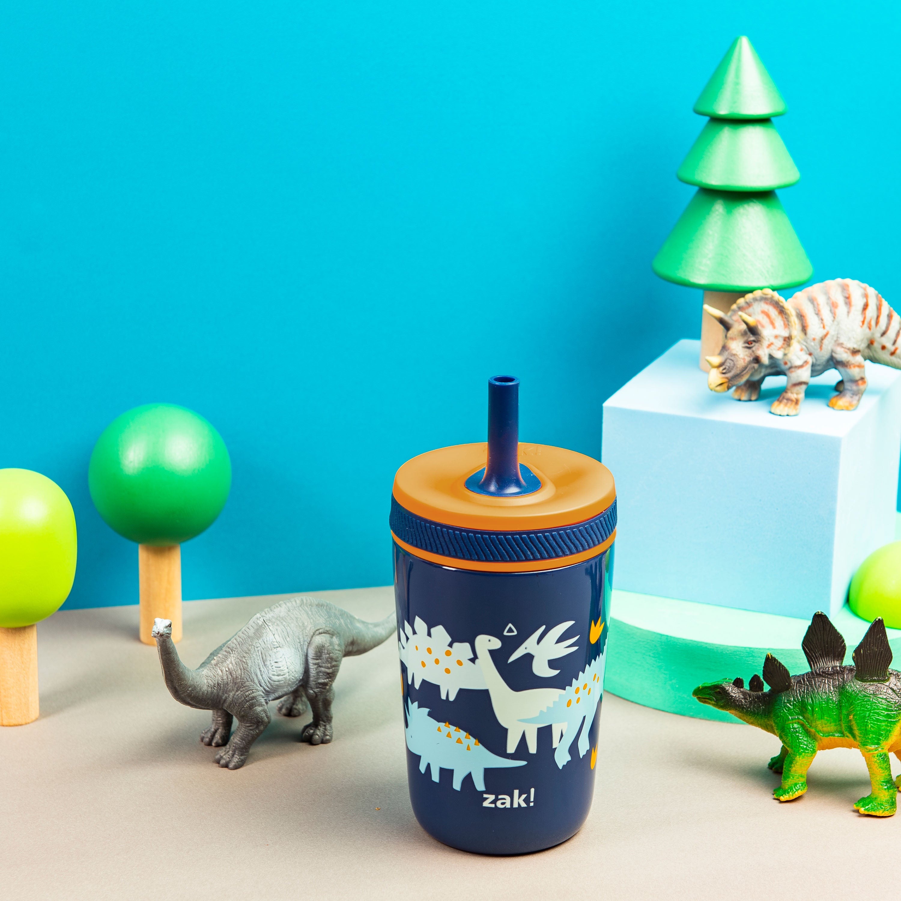 （美品）SHARP　Zaurusuザウルス　SL-C3100 Leakproof Insulated Kids Cup - Zaksaurus, 12 oz. – zak.com