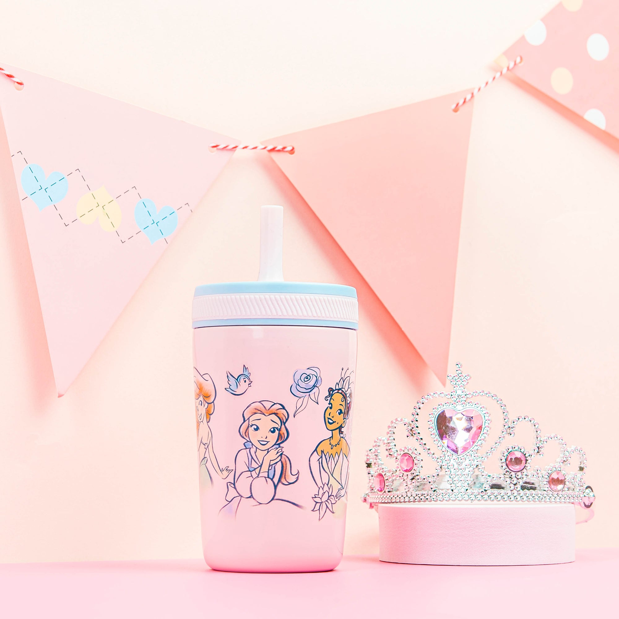 Disney Princess Kelso Kids Insulated Straw Tumbler - 12 Ounces