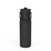 Harmony Recycled Stainless Steel Insulated Water Bottle with Flip-Up Straw Spout - Ebony, 32 ounces