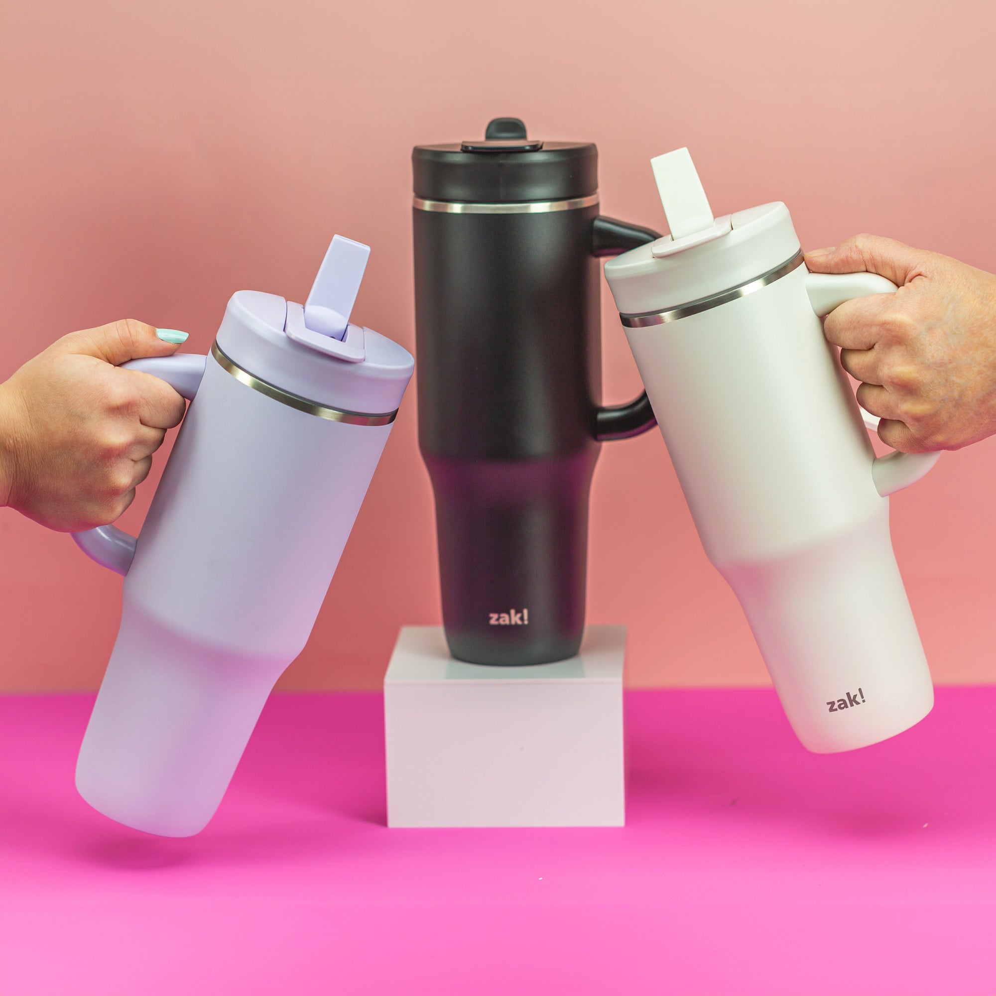 Harmony Recycled Stainless Steel Insulated Hot &amp; Cold Tumbler - Cream, 40 ounces