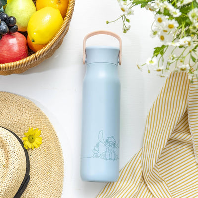 Harmony Stainless Steel Insulated Water Bottle with Flip-Up Straw Spout - Lilo & Stitch, 32 ounces