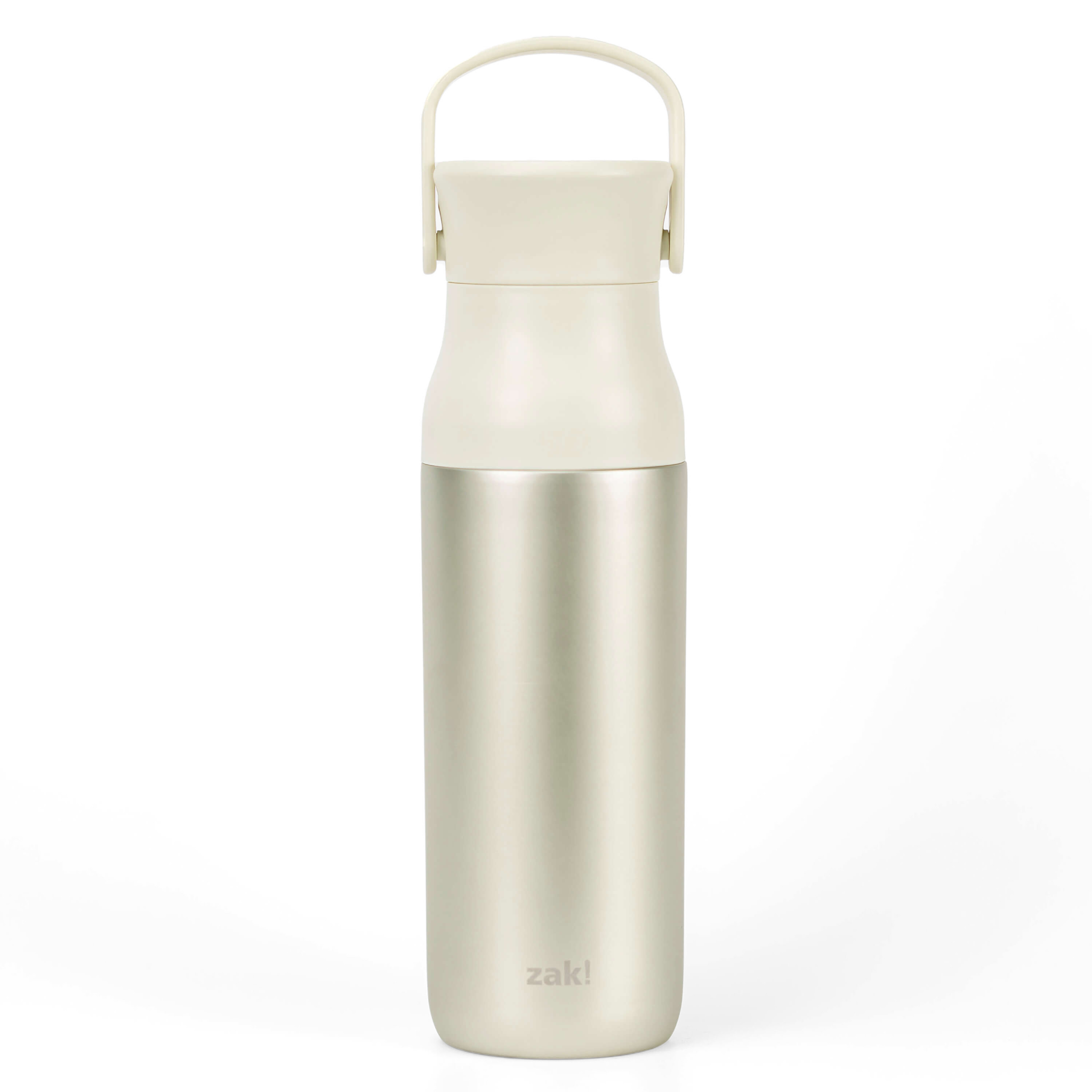 Zak Designs 32oz Recycled Stainless Steel Vacuum Insulated Chug Water Bottle - Ivory