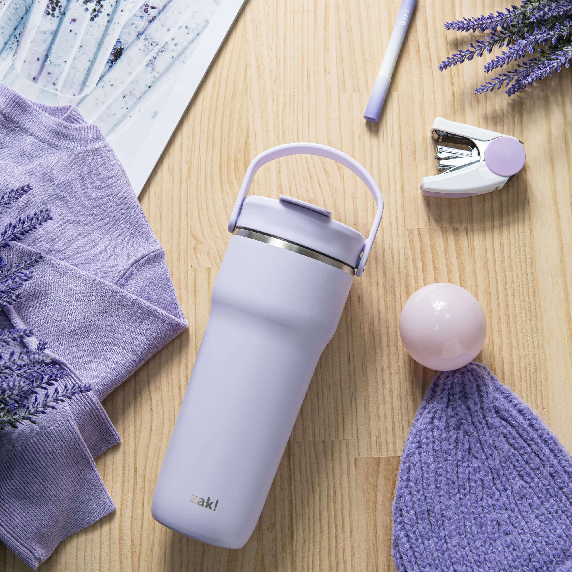 Harmony Recycled Stainless Steel Insulated Hot &amp; Cold Tumbler - Smoky Lilac, 30 ounces