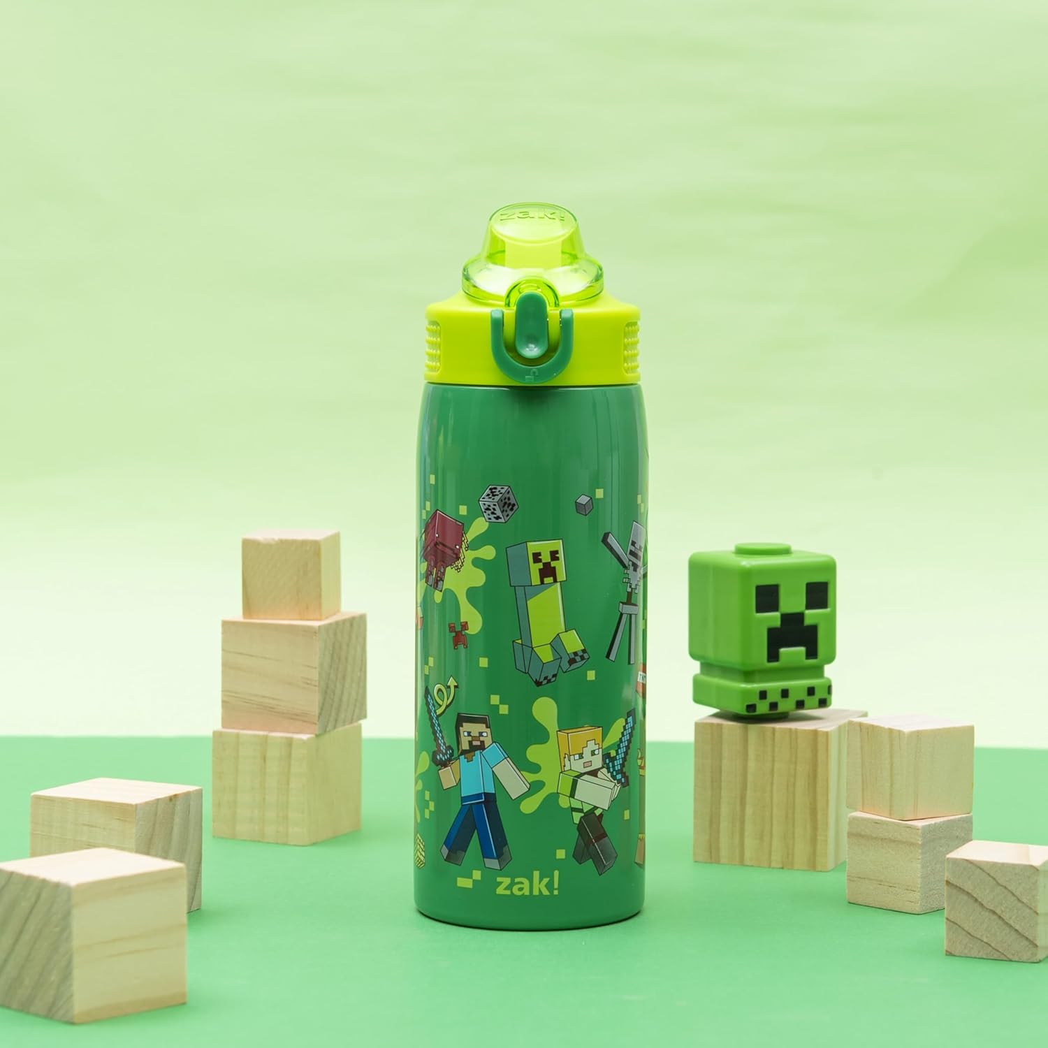 Sage Kids Insulated Water Bottle - Minecraft, 19 ounces