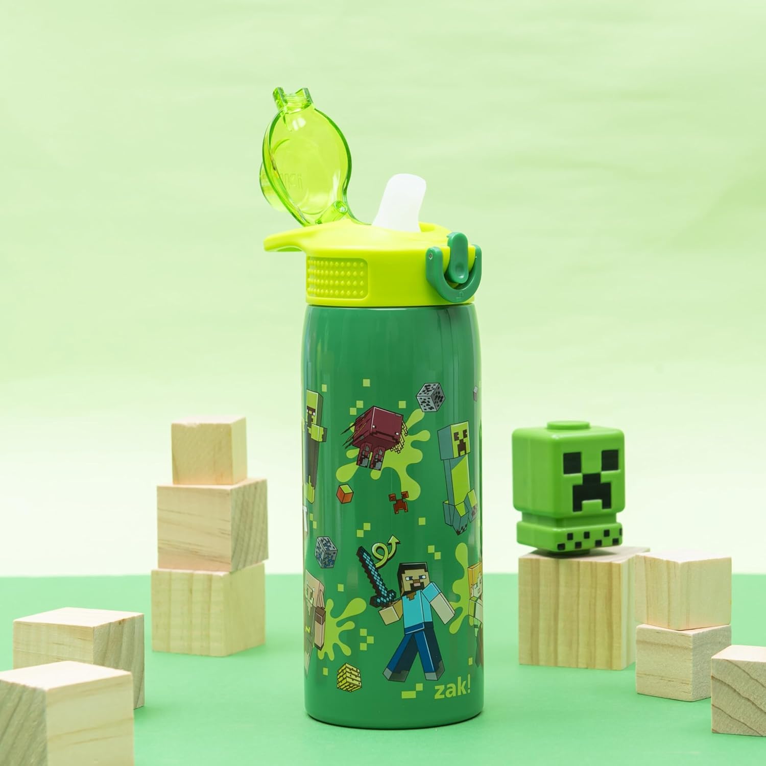 Sage Kids Insulated Water Bottle - Minecraft, 19 ounces