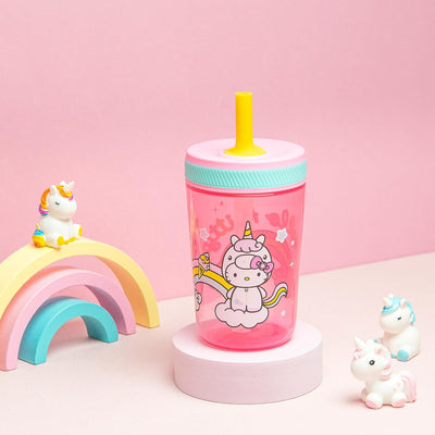 Hello Kitty Kelso Kids Leak Proof Tumbler with Lid and Straw - 15 Ounces